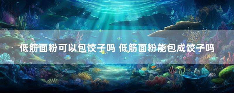 低筋面粉可以包饺子吗 低筋面粉能包成饺子吗