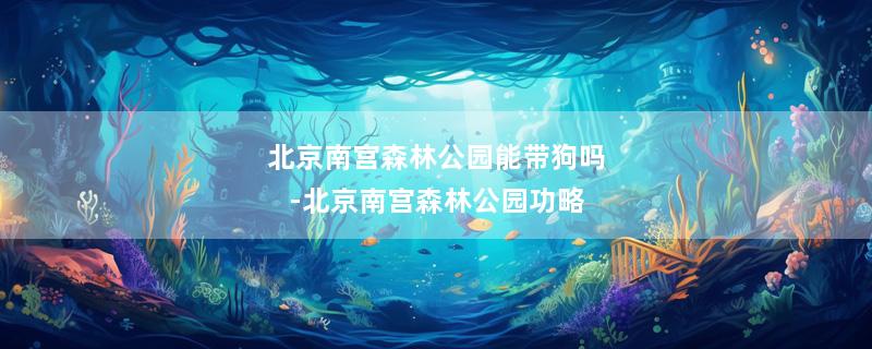 北京南宫森林公园能带狗吗-北京南宫森林公园功略